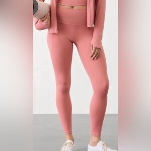 Athleta salutation stash 7/8 tight rose / coral